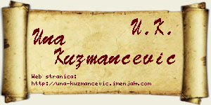 Una Kuzmančević vizit kartica